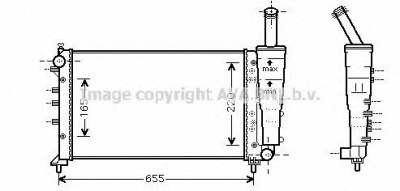 AVA QUALITY COOLING fta2299 -  Радиатор, охлаждение двигателя
